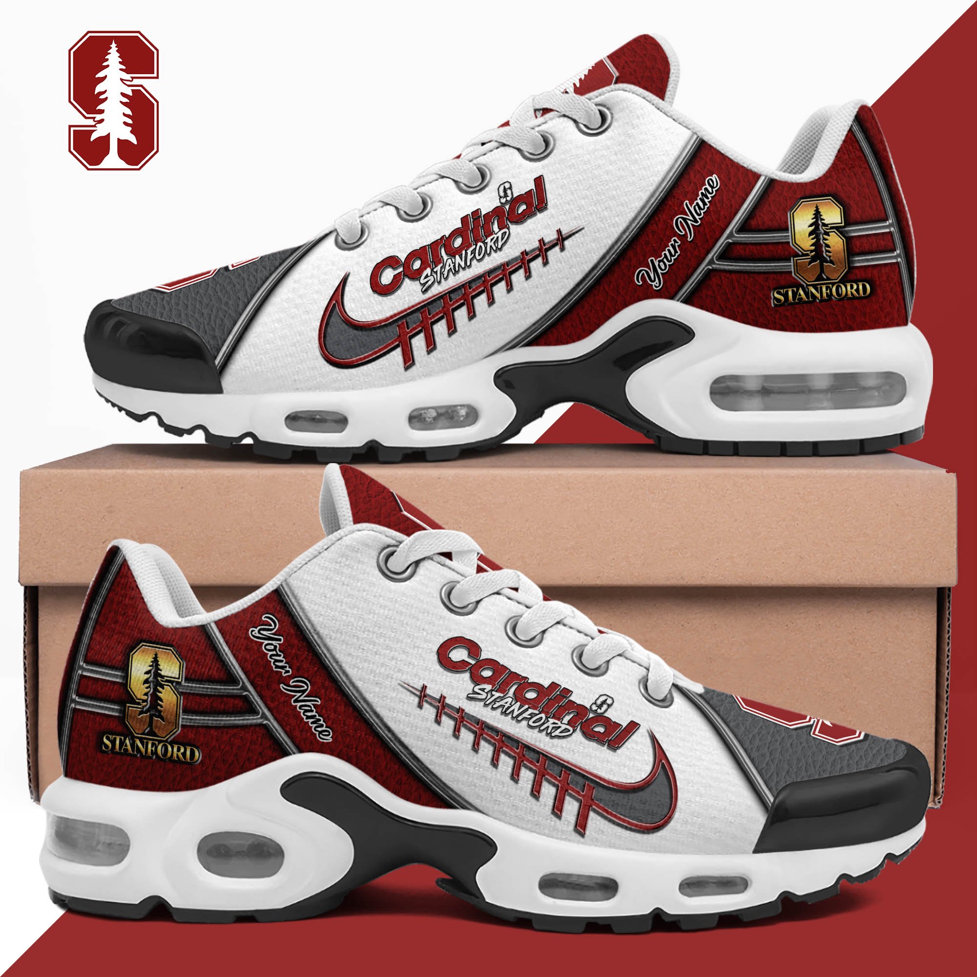 Stanford Cardinal TN Shoes 2025 Version Custom Your Name, Football Team Shoes 516