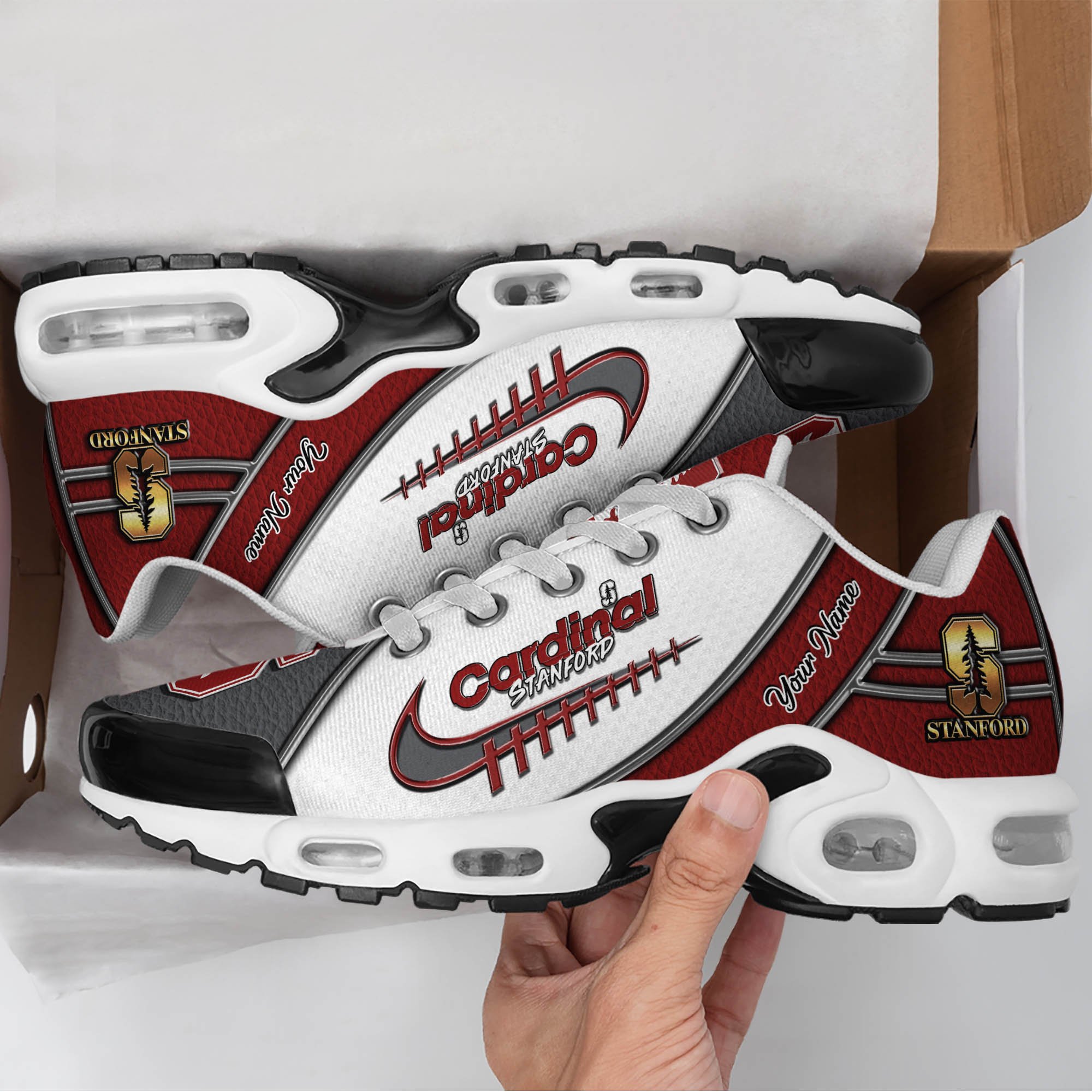 Stanford Cardinal TN Shoes 2025 Version Custom Your Name, Football Team Shoes 516