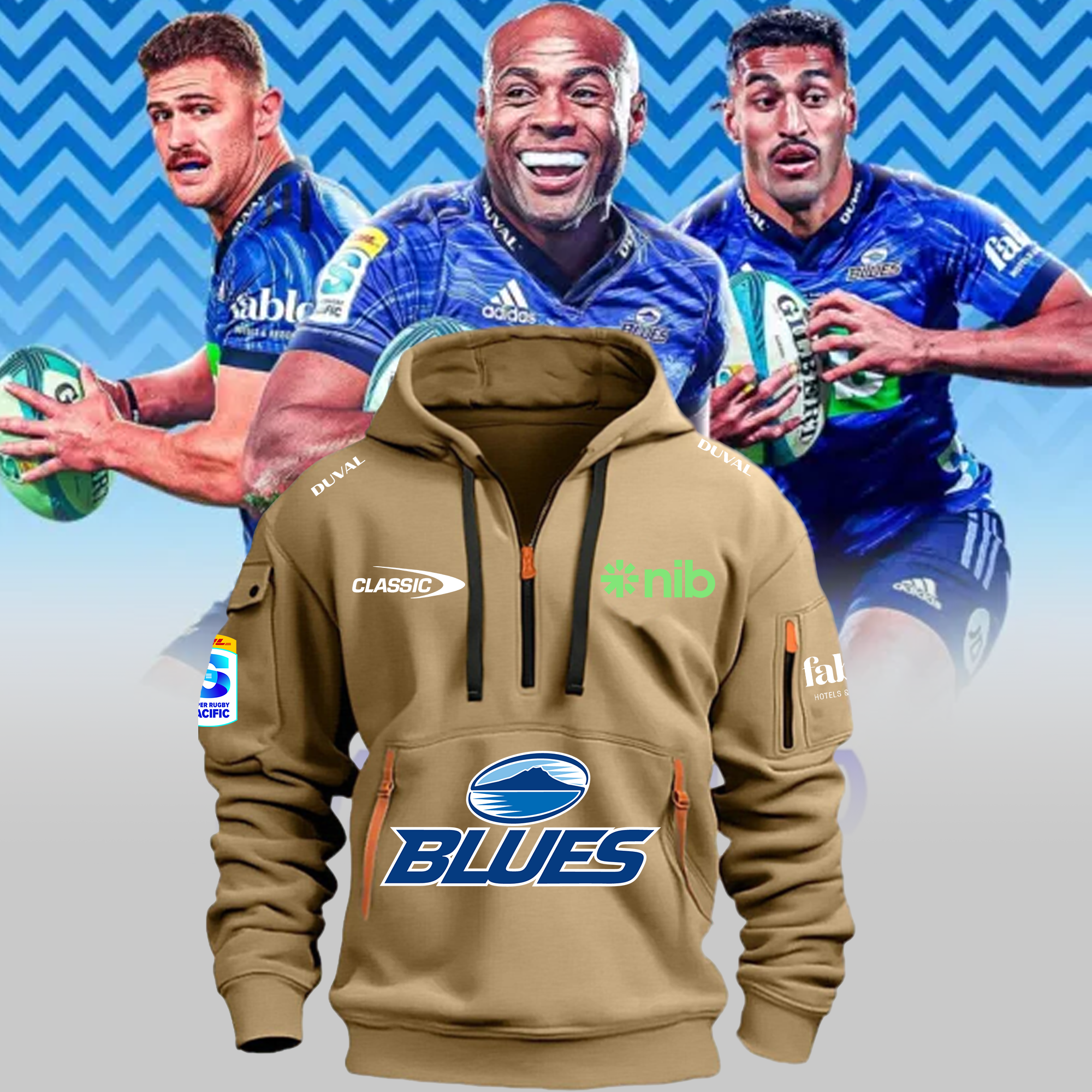 Super Rugby The Blues New Hoodie 2024 