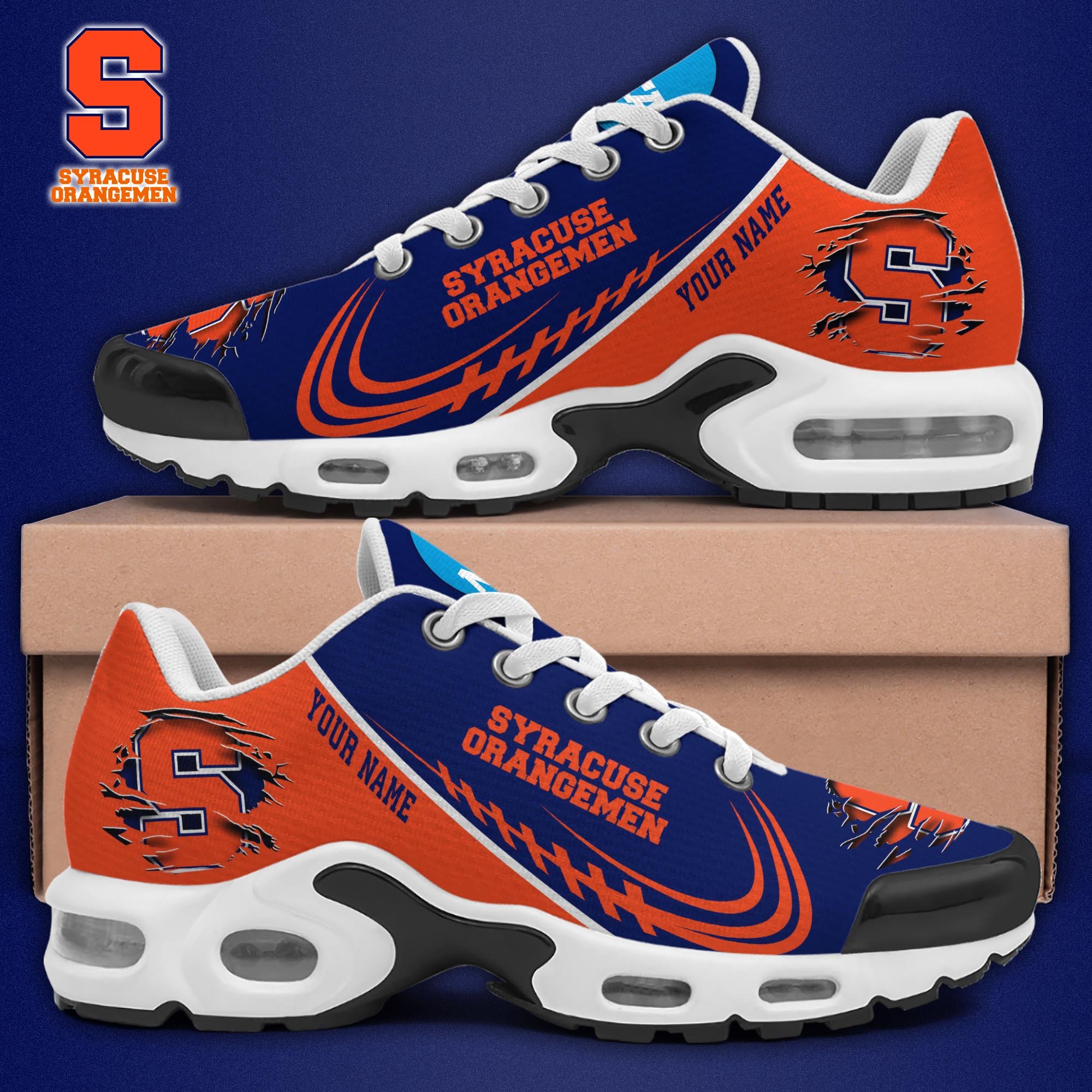Syracuse Orange TN Shoes 2025 Version Custom Name 
