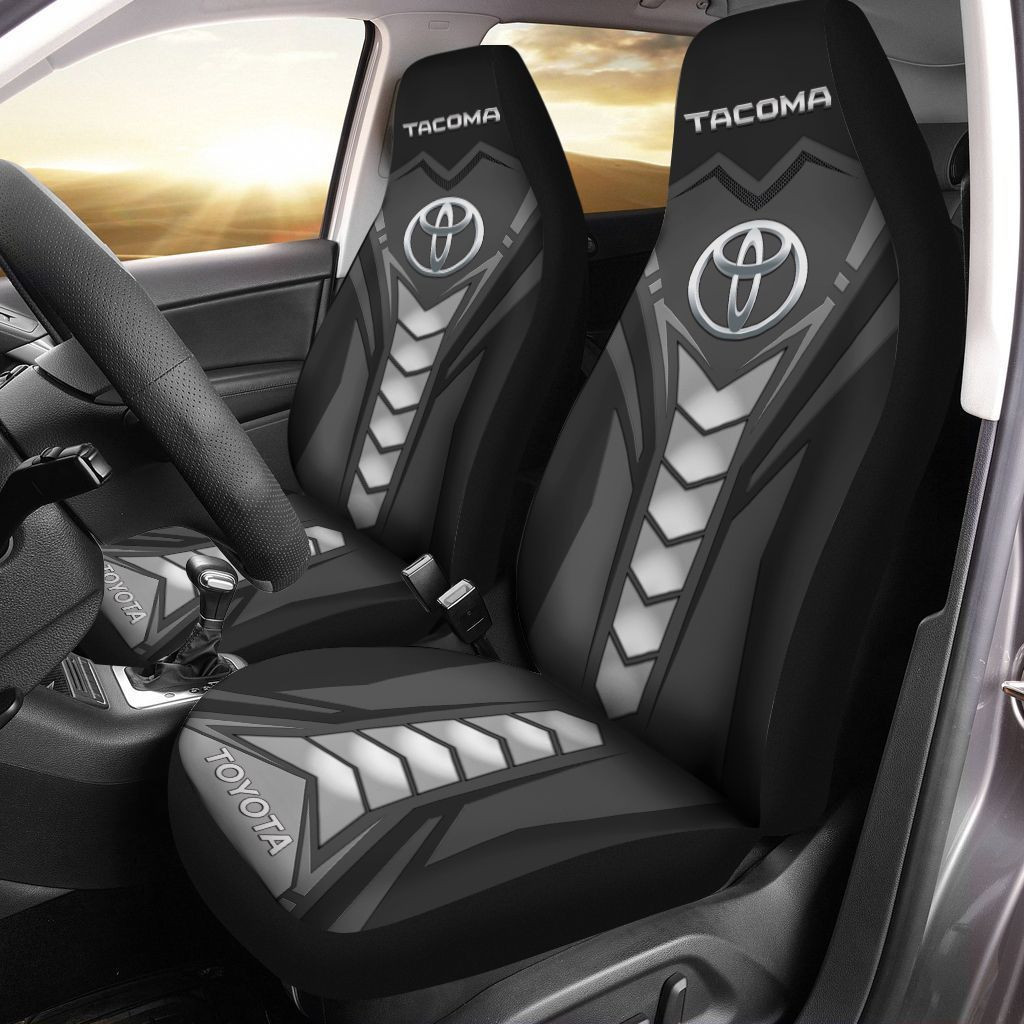 Tacoma  Car Seat Cover (Set of 2) Ver 1 (Black) 