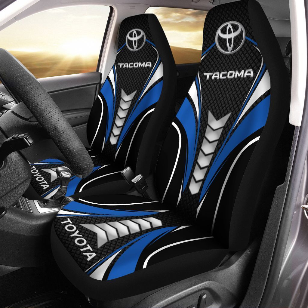 Tacoma  Car Seat Cover (Set of 2) Ver 2 (Blue) 