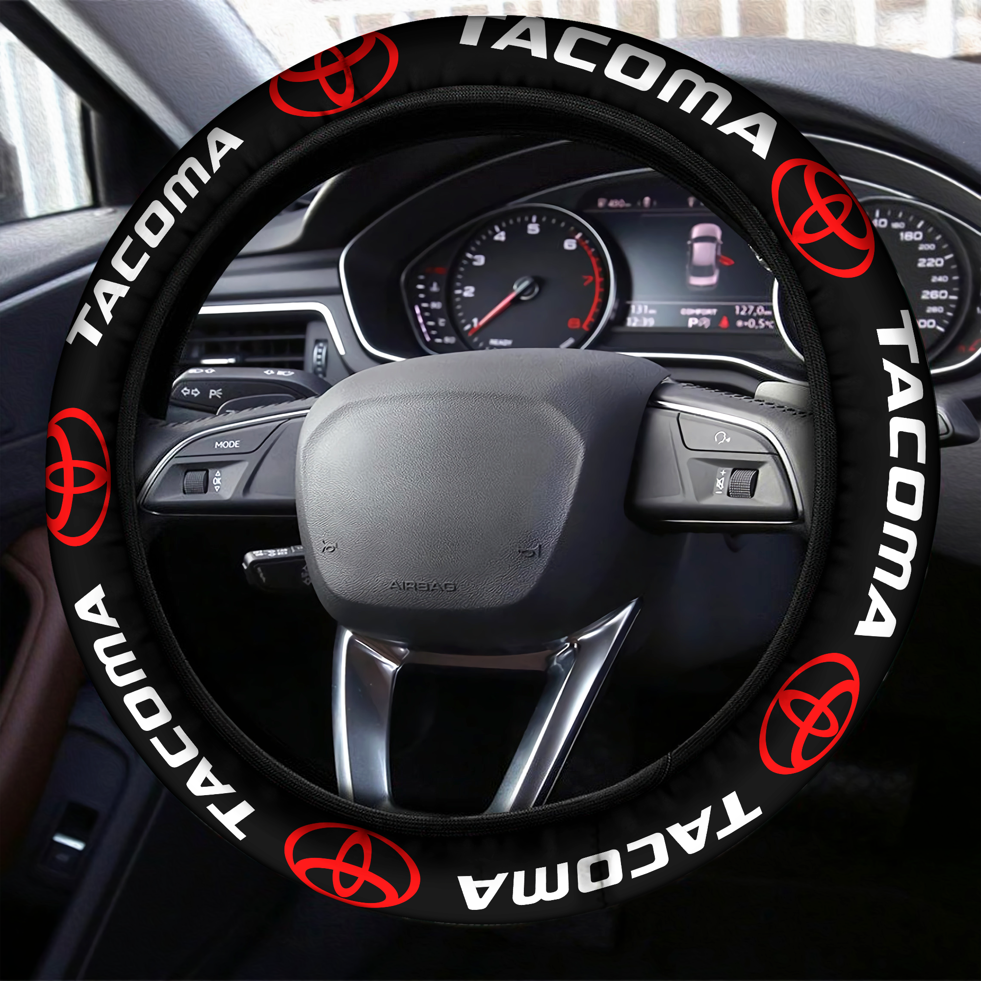 Tacoma Steering Wheel Cover Black 