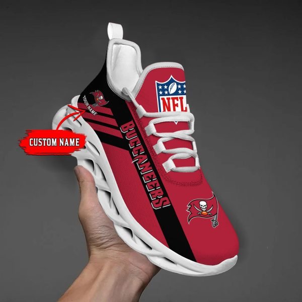 Tampa Bay Buccaneers Black Max Soul Shoes 2025 Versions Custom Name 635