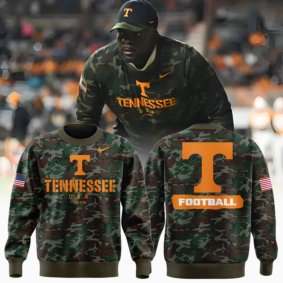 Tennessee Football Camo Salute to Service Sweatshirt
