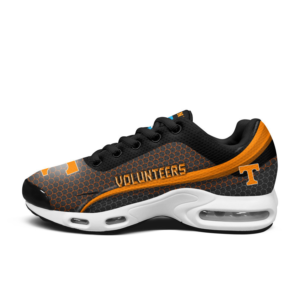 Tennessee Personalized Name Team Colors Wave Line Beehive Pattern TN Shoes Air Cushion Sneakers
