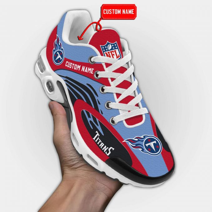 Tennessee Titans Logo Custom Name Air Max Shoes Air Cushion Sneakers