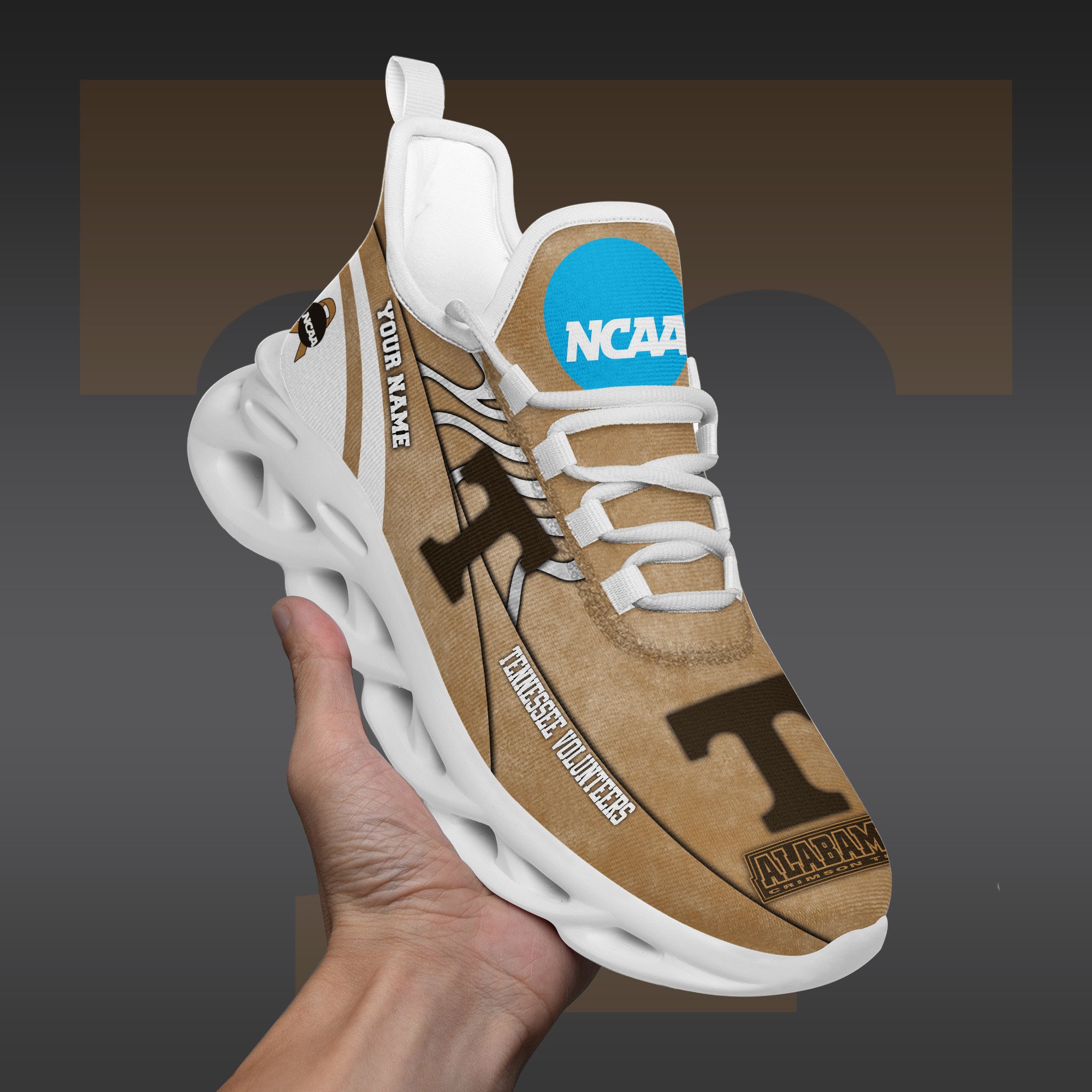 Tennessee Volunteers Black Max Soul Shoes 2025 Versions Custom Your Name And Number 312