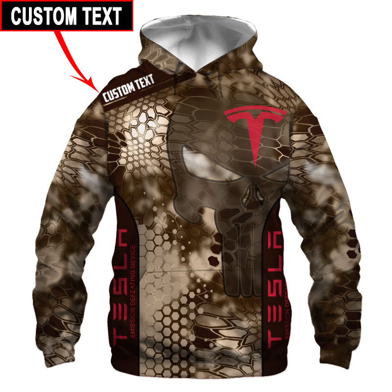 Tesla Personalized t-shirt hoodie apparel 3D full printing1 