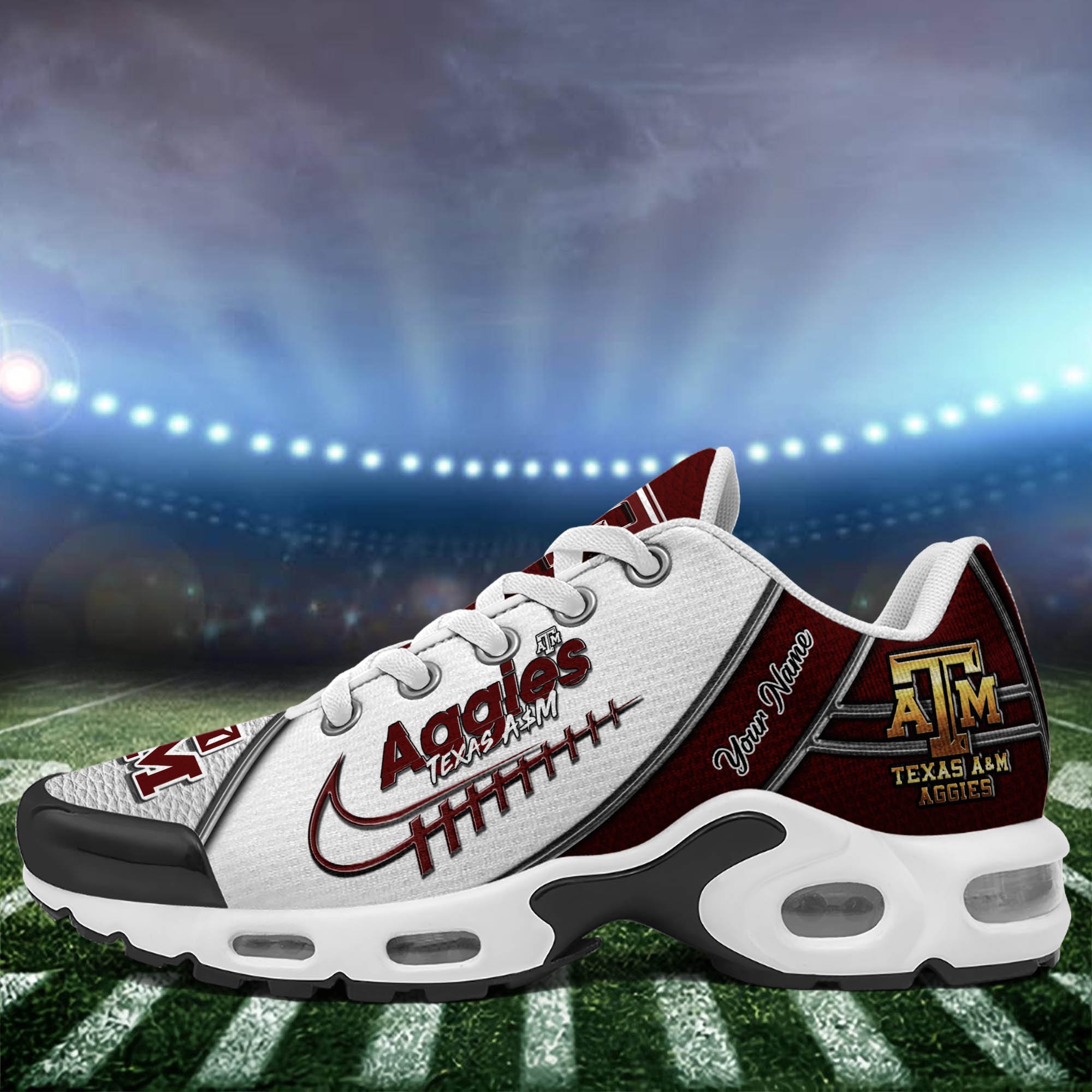 Texas A#038M Aggies TN Shoes 2025 Version Custom Your Name, Football Team Shoes 516