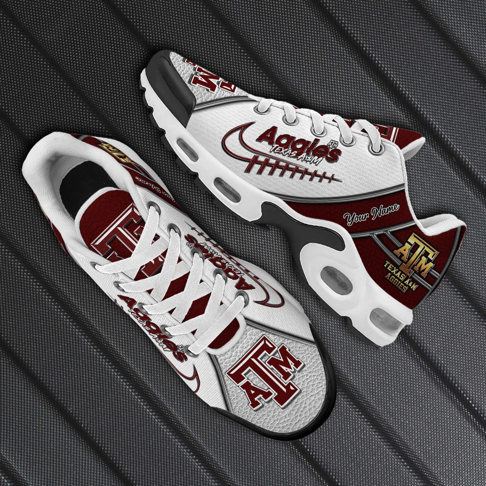 Texas A#038M Aggies TN Shoes 2025 Version Custom Your Name, Football Team Shoes 516