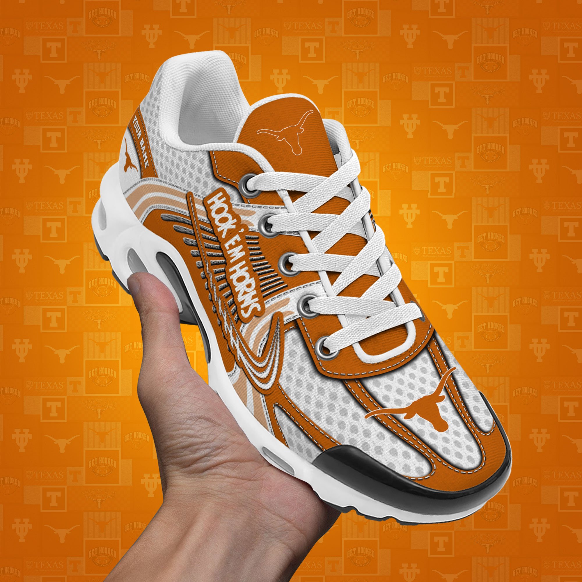 Texas Longhorns TN Shoes Custom Your Name, Sport Shoes