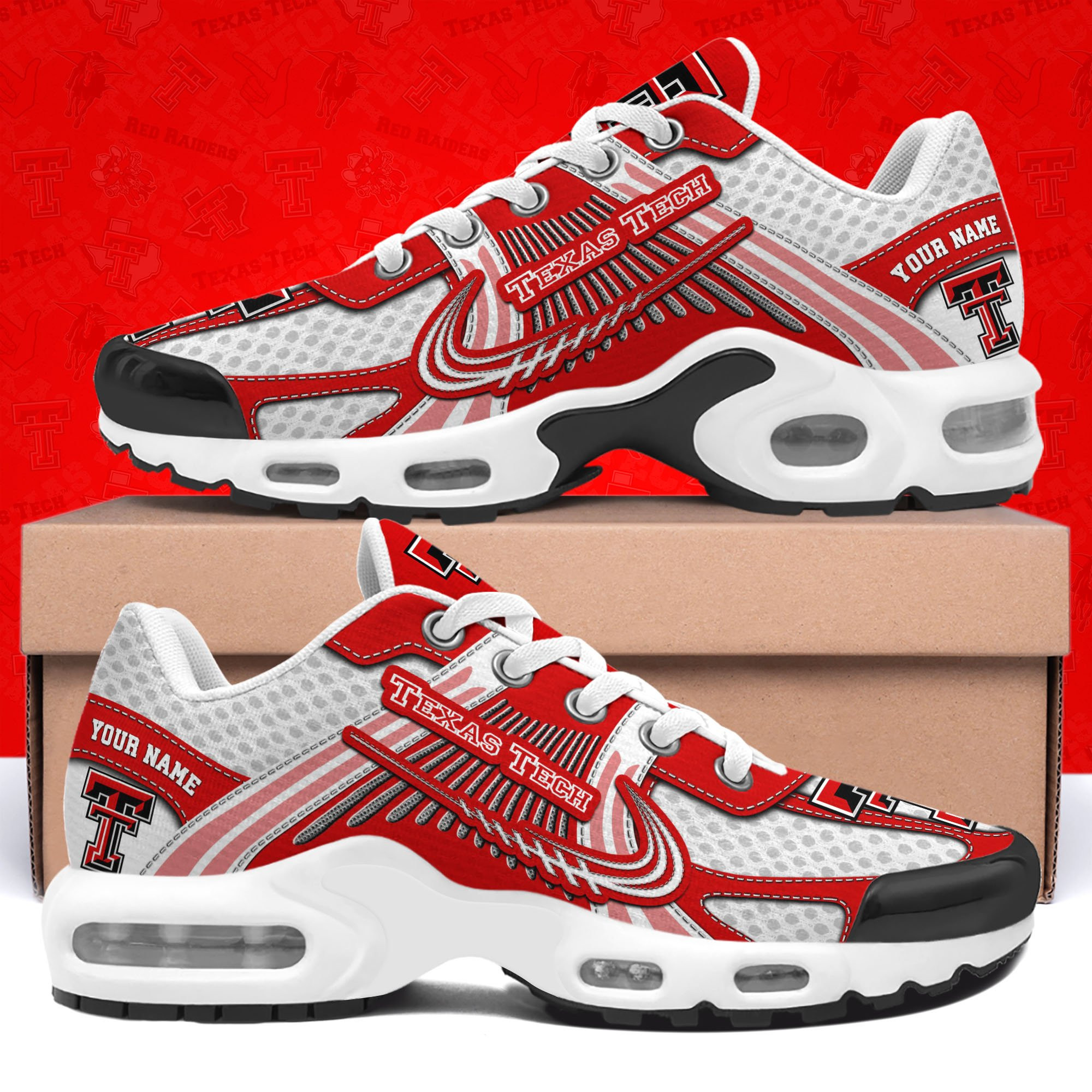 Texas Tech Red Raiders TN Shoes Custom Your Name, Sport Shoes 