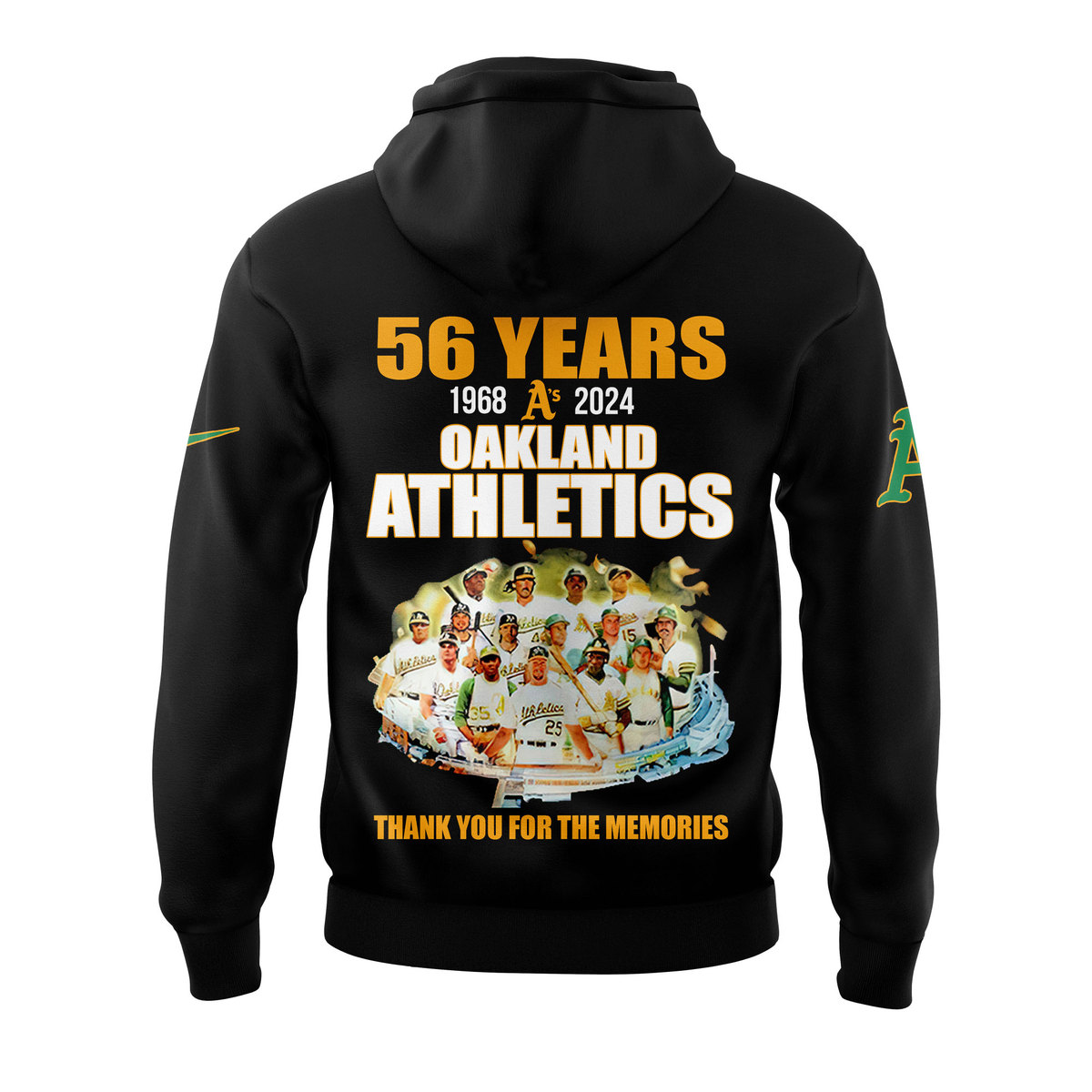 Thank You Oakland Athletics Black Hoodie NT28092410ID10DS10 