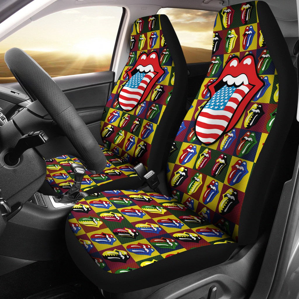 The Rolling Stones Rock And Roll Band Car Seat Covers 0302 