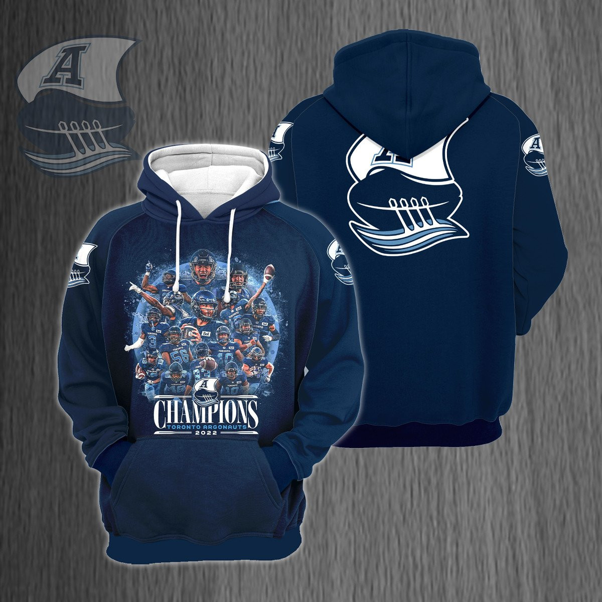 Toronto Argonauts 109 Grey Cup Champions Shirt Ver 2 