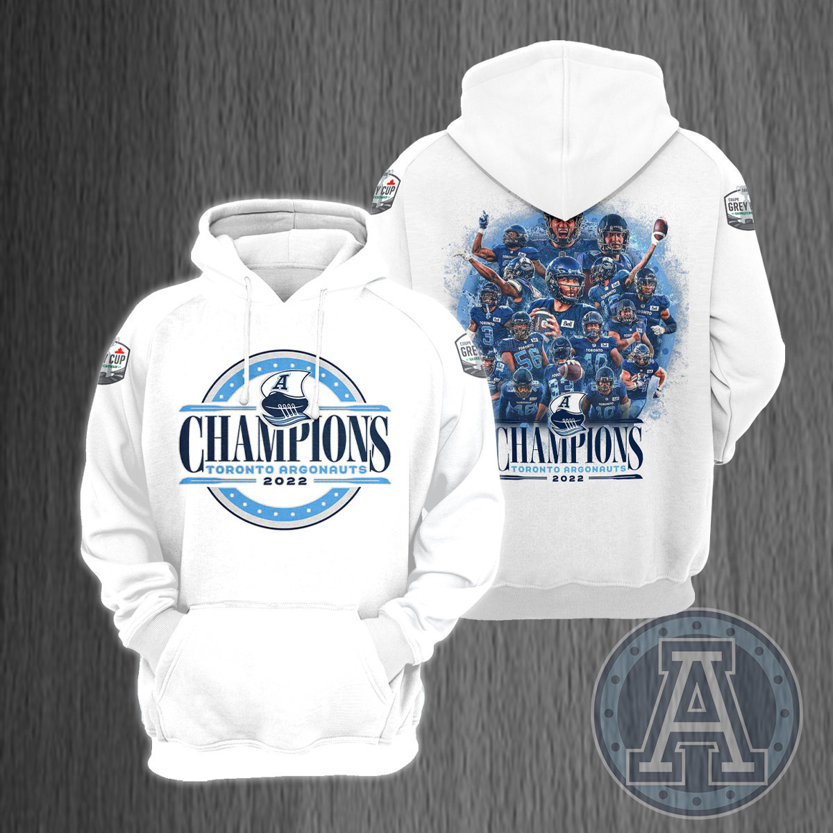 Toronto Argonauts 109 Grey Cup Champions Shirt Ver 6 