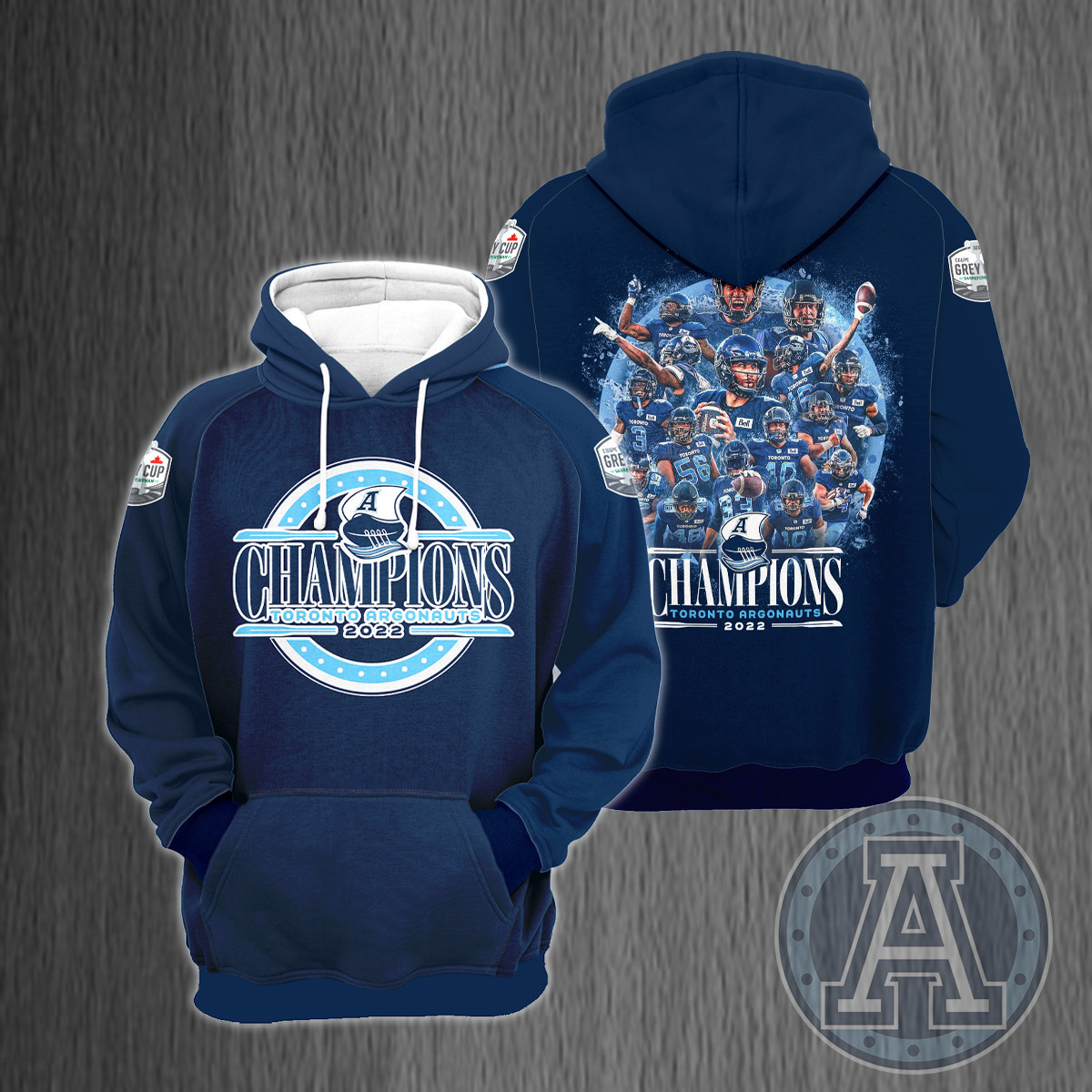Toronto Argonauts 109 Grey Cup Champions Shirt Ver 7 