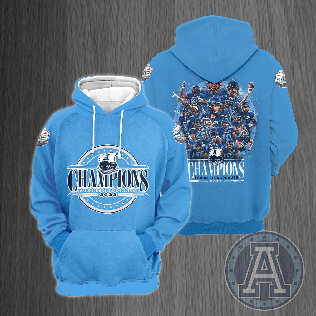 Toronto Argonauts 109 Grey Cup Champions Shirt Ver 8 