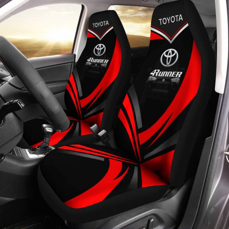 Toyota 4runner BDA Car Seat Cover (Set of 2) Ver 1 (Red) 