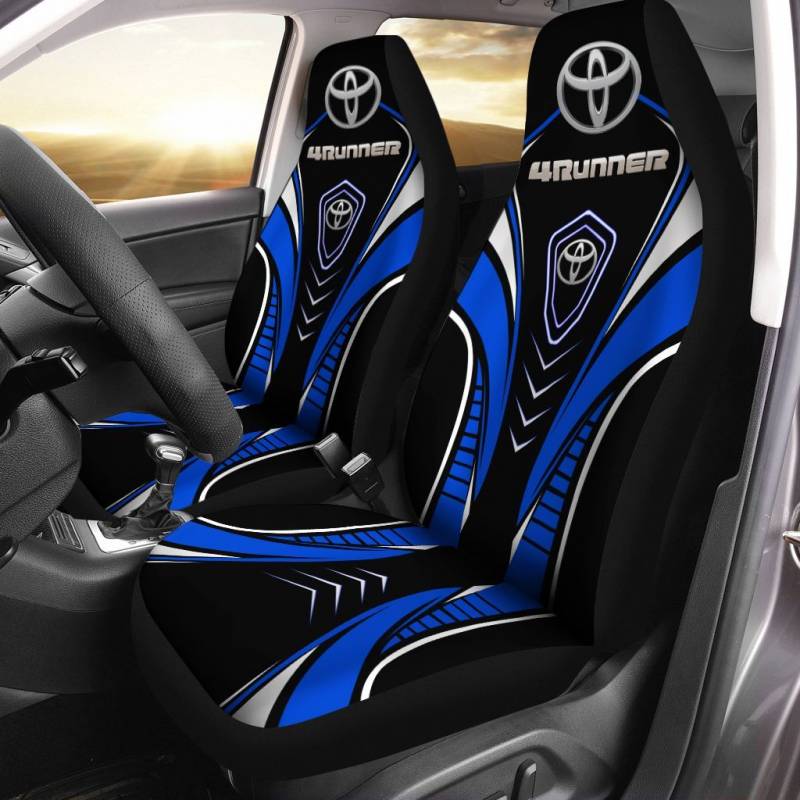Toyota 4Runner Car Seat Cover (Set of 2) Ver 1 (Blue) 