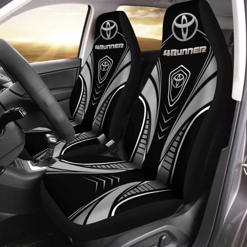 Toyota 4Runner Car Seat Cover (Set of 2) Ver 1 (Grey) 
