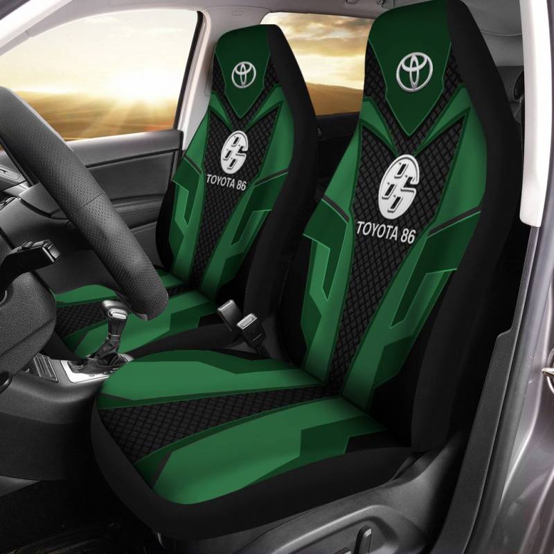 Toyota 86- LPH Car Seat Cover (Set of 2) Ver1 (Green) 