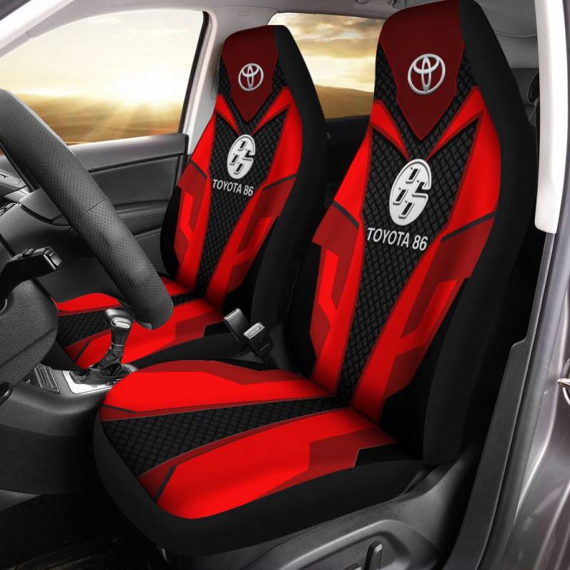 Toyota 86- LPH Car Seat Cover (Set of 2) Ver1 (Red) 