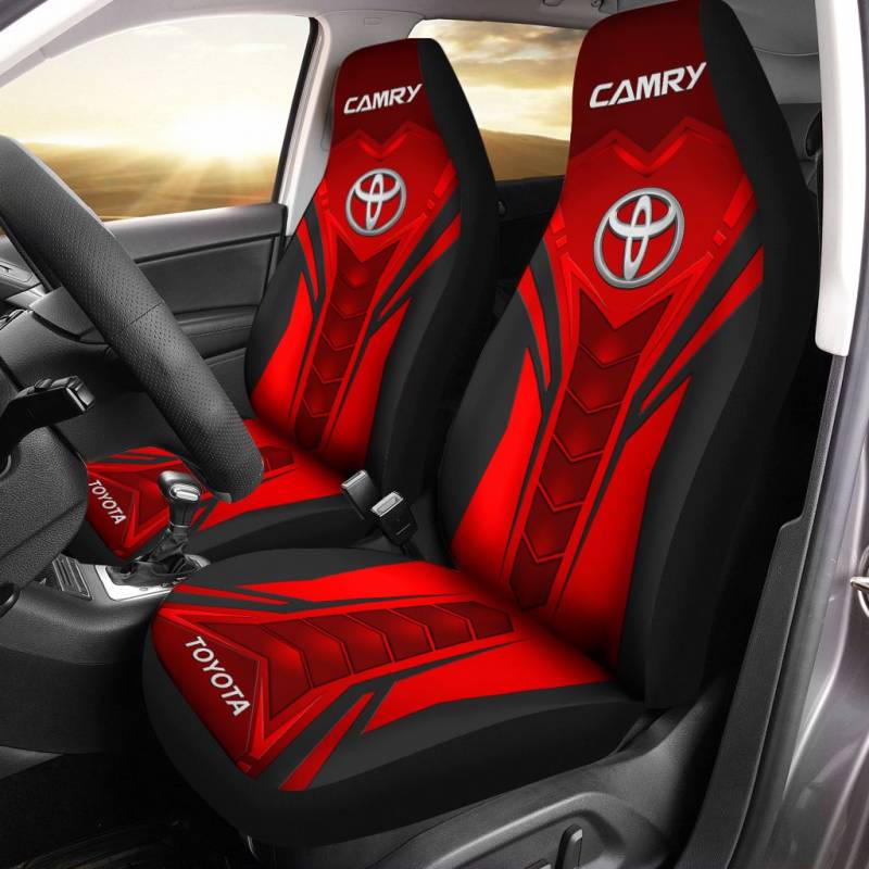 Toyota Camry DVT Car Seat Cover (Set of 2) Ver 1 (Red)