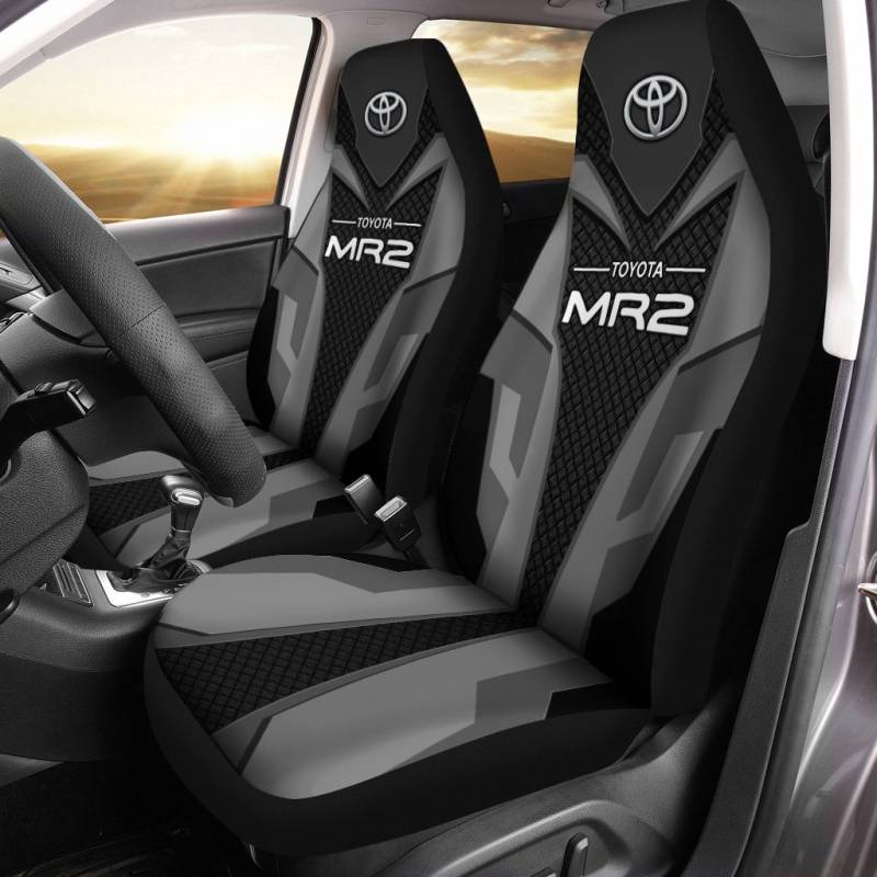 Toyota MR2 VTH Car Seat Cover (Set of 2) Ver 1 (Grey) 