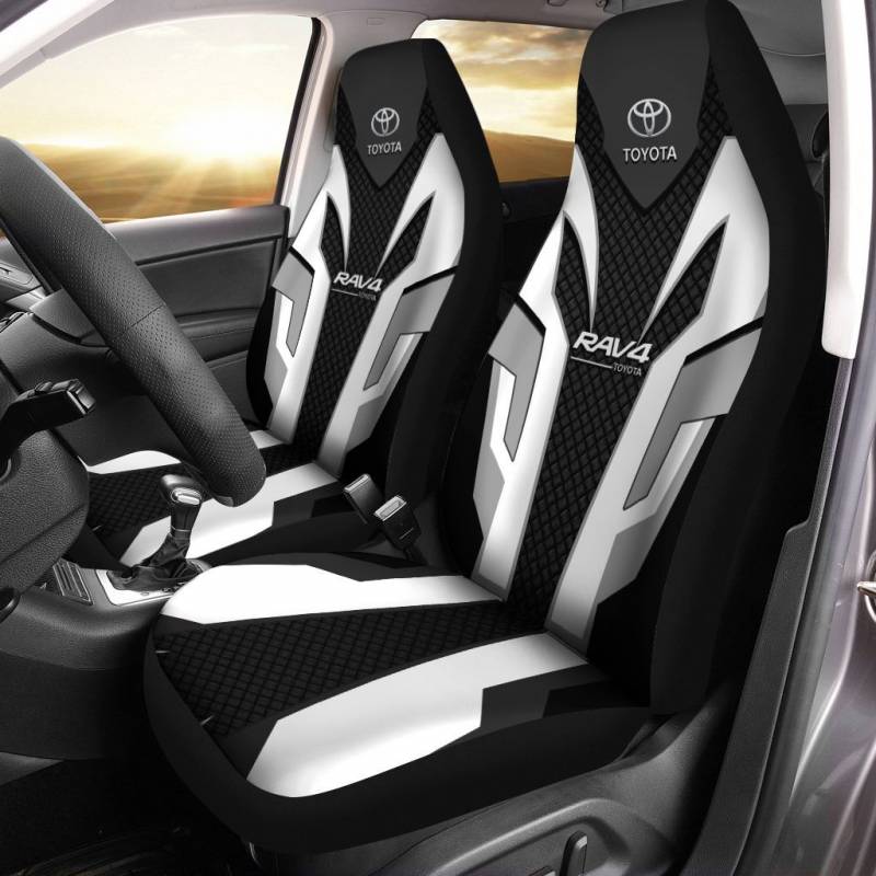 TOYOTA RAV4 TDV Car Seat Cover (Set of 2) Ver 1 (White)