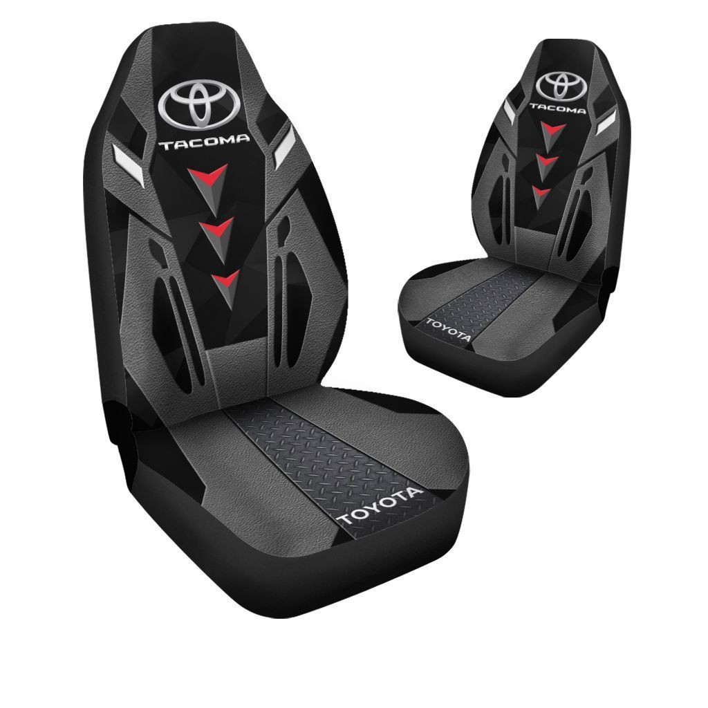 Toyota TACOMA Car Seat Cover (Set of 2) Ver 4 (Grey)
