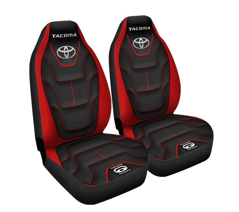 Toyota Tacoma Car Seat Cover (Set of 2) Ver 6 (Red)