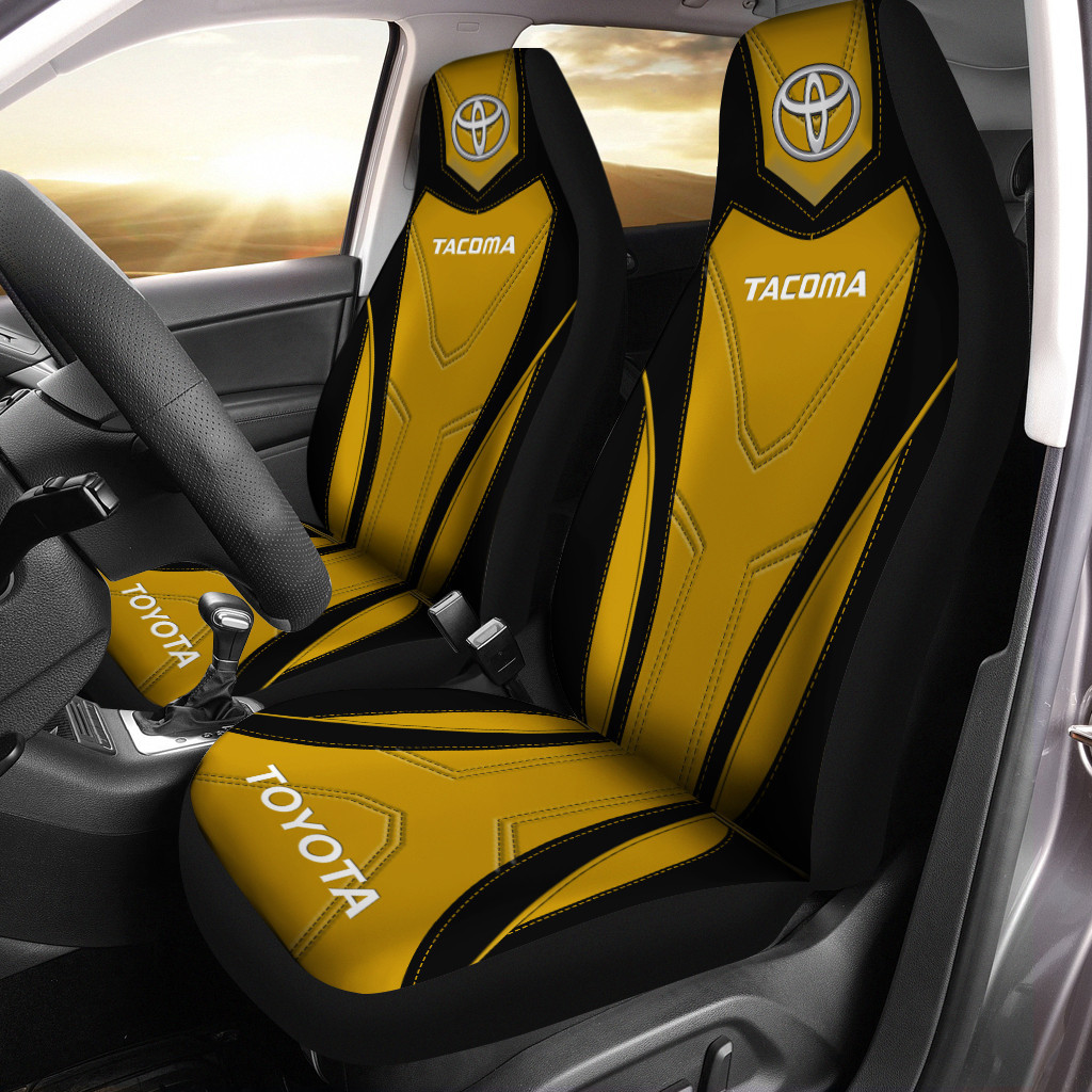 TOYOTA TACOMA CAR SEAT COVER YELLOW (SET OF 2) VER1