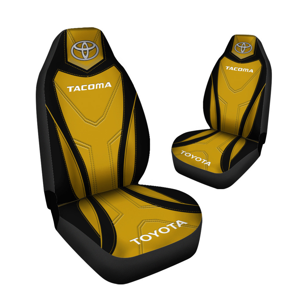 TOYOTA TACOMA CAR SEAT COVER YELLOW (SET OF 2) VER1