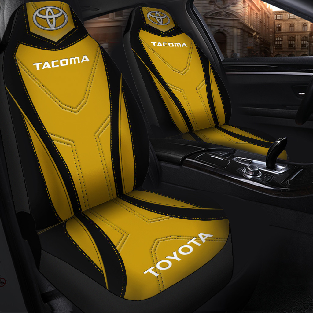 TOYOTA TACOMA CAR SEAT COVER YELLOW (SET OF 2) VER1