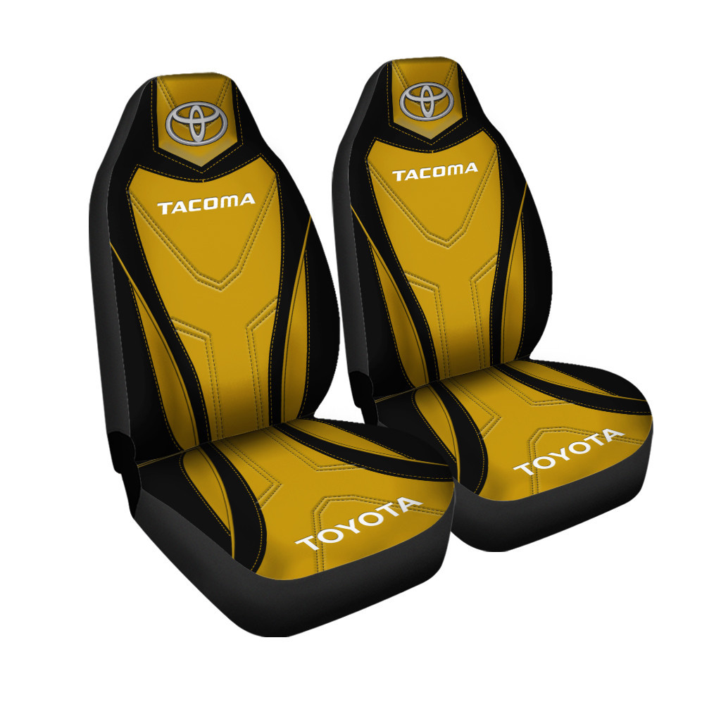 TOYOTA TACOMA CAR SEAT COVER YELLOW (SET OF 2) VER1