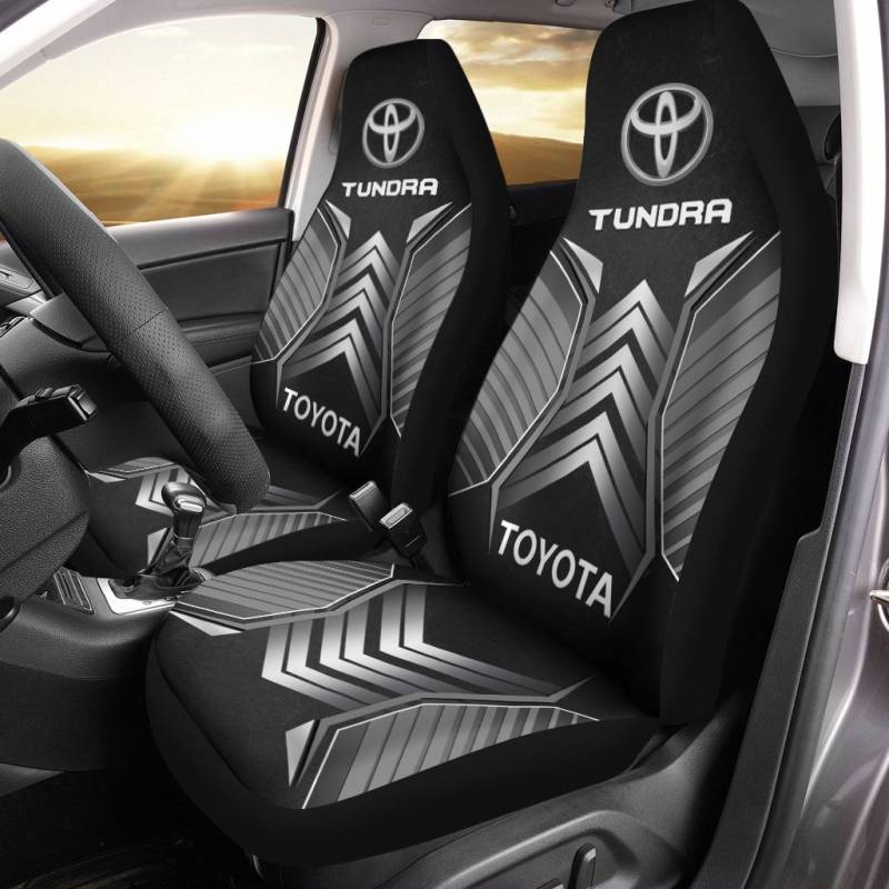 Toyota Tundra BDA Car Seat Cover (Set of 2) Ver 1 (Grey)
