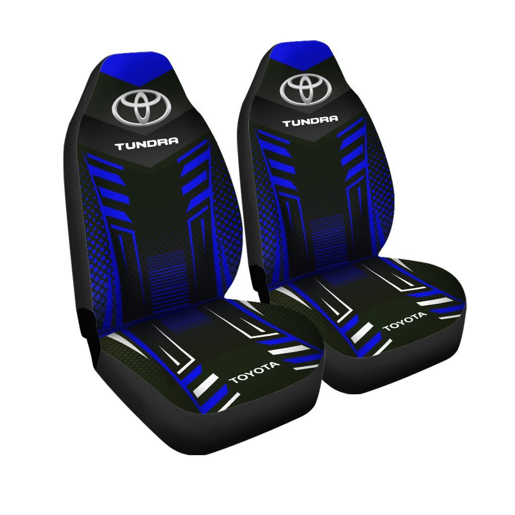 Toyota Tundra Car Seat Cover (Set of 2) Ver 10 (Blue)