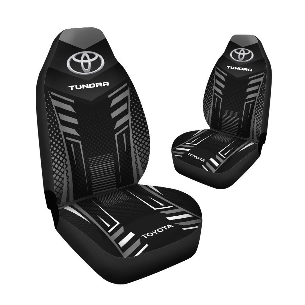 Toyota Tundra Car Seat Cover (Set of 2) Ver 10 (Grey)