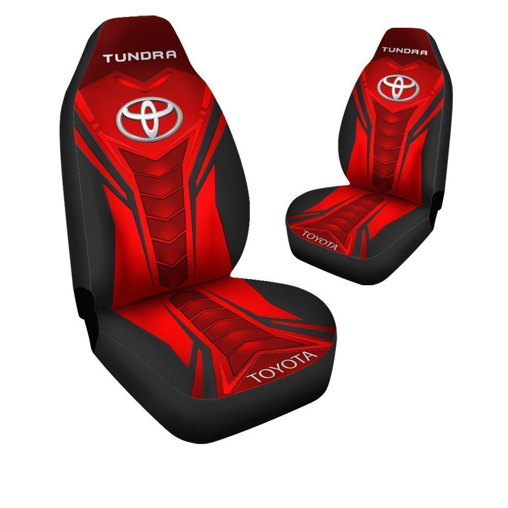 Toyota Tundra Car Seat Cover (Set of 2) Ver 5 (Red)
