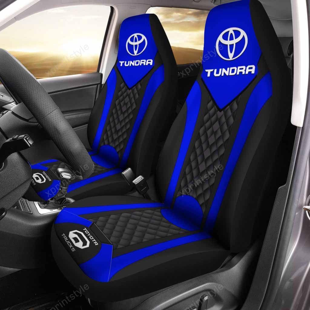 Toyota Tundra Lph Car Seat Cover (Set Of 2) Ver 4 (Blue)