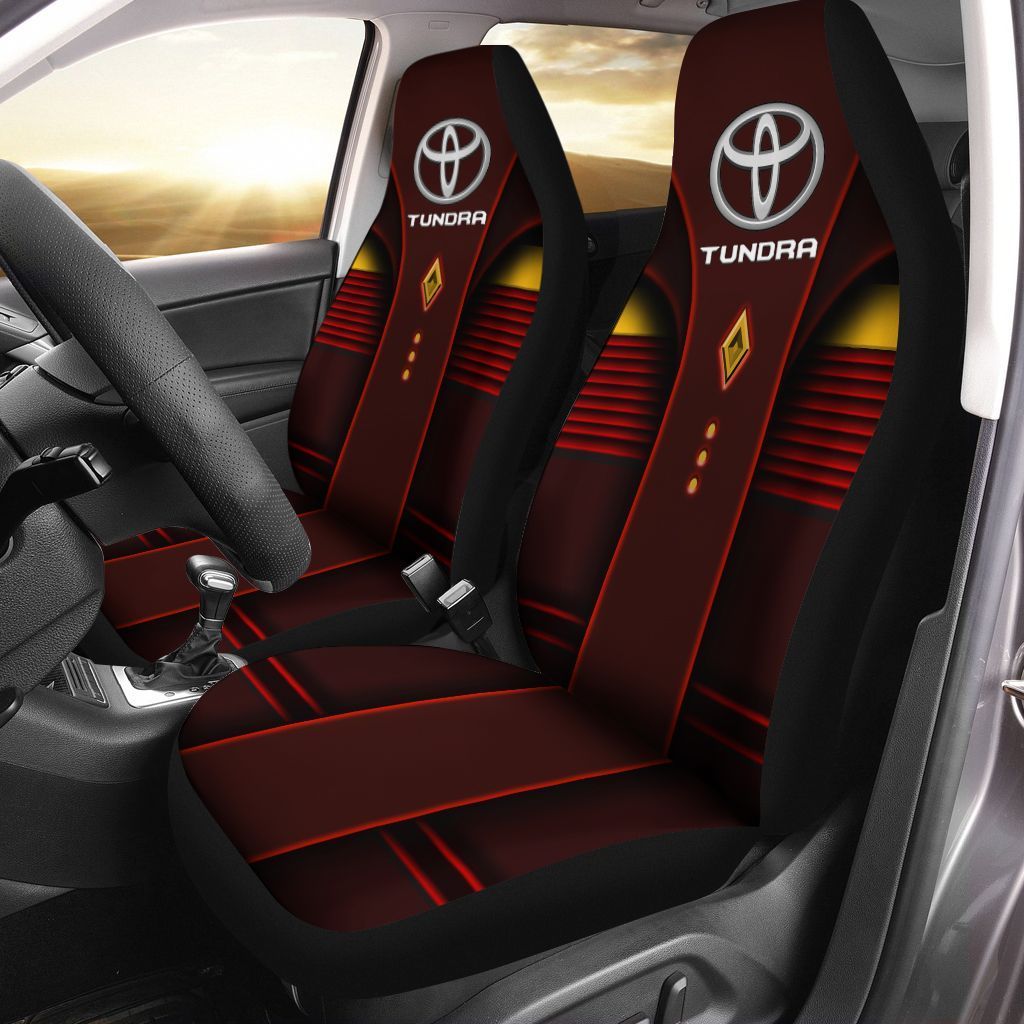 Toyota Tundra Lph Car Seat Cover (Set Of 2) Ver 5 (Red)