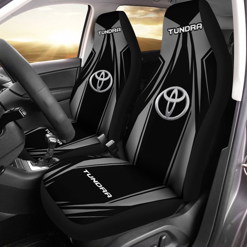 Toyota Tundra Lph Car Seat Cover (Set Of 2) Ver 5x (Grey)