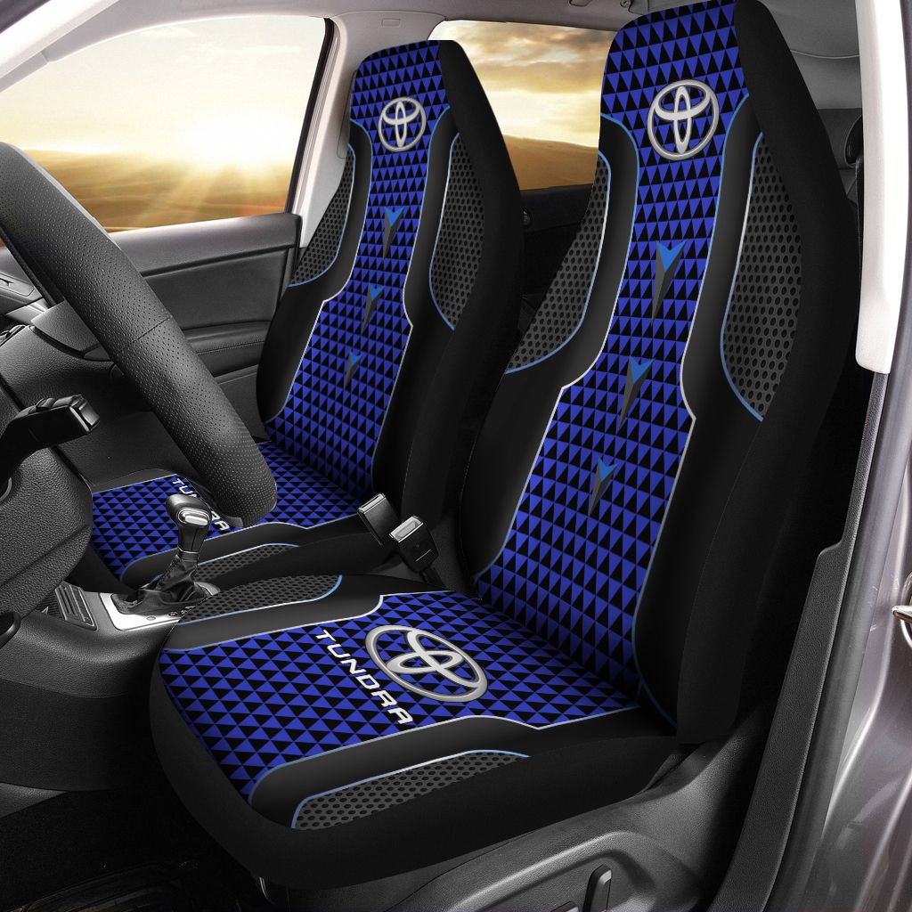 Toyota Tundra Lph Car Seat Cover (Set Of 2) Ver 6 (Blue)