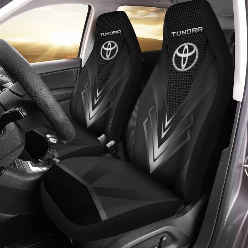 Toyota TUNDRA NTA Car Seat Cover (Set of 2) Ver 1 (Black)