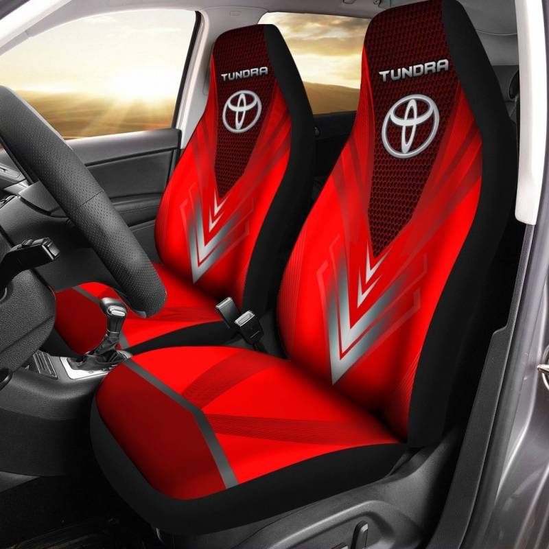 Toyota TUNDRA NTA Car Seat Cover (Set of 2) Ver 1 (Red)