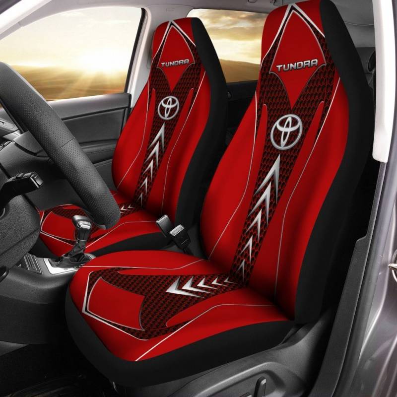Toyota TUNDRA NTA Car Seat Cover (Set of 2) Ver 2 (Red)