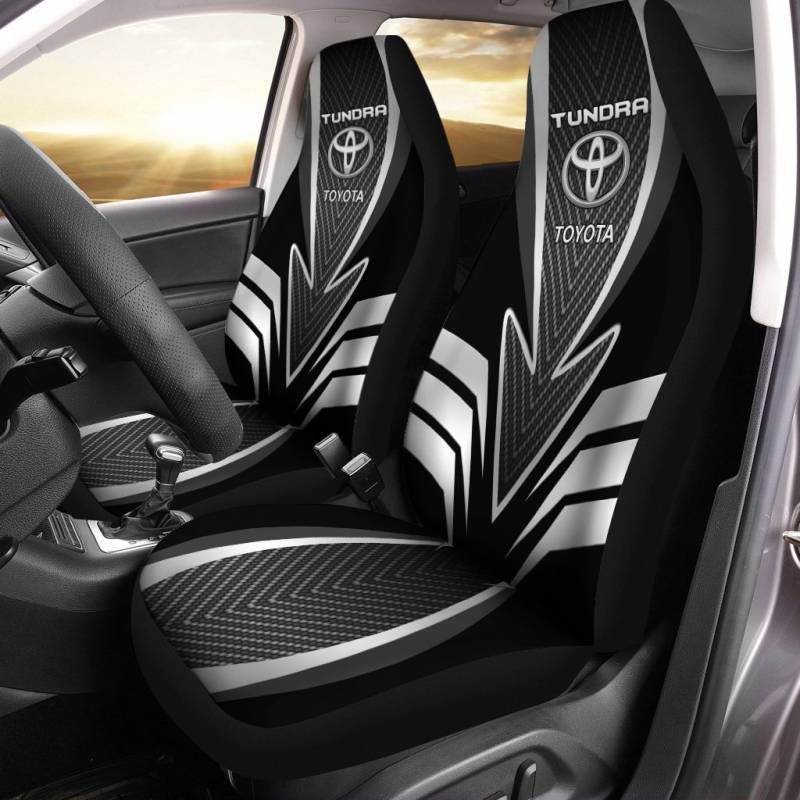 Toyota TUNDRA NTA Car Seat Cover (Set of 2) Ver 3 (Black)