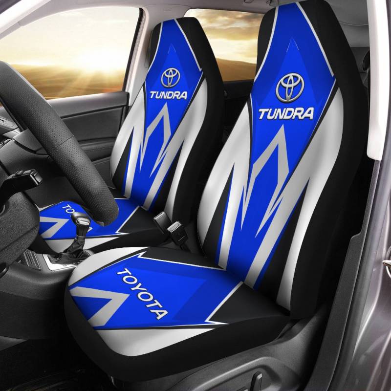 Toyota Tundra VTH Car Seat Cover (Set of 2) Ver 1 (Blue)